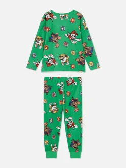 Clearance Primark Pyjama Long En Velours PAW Patrol Vert