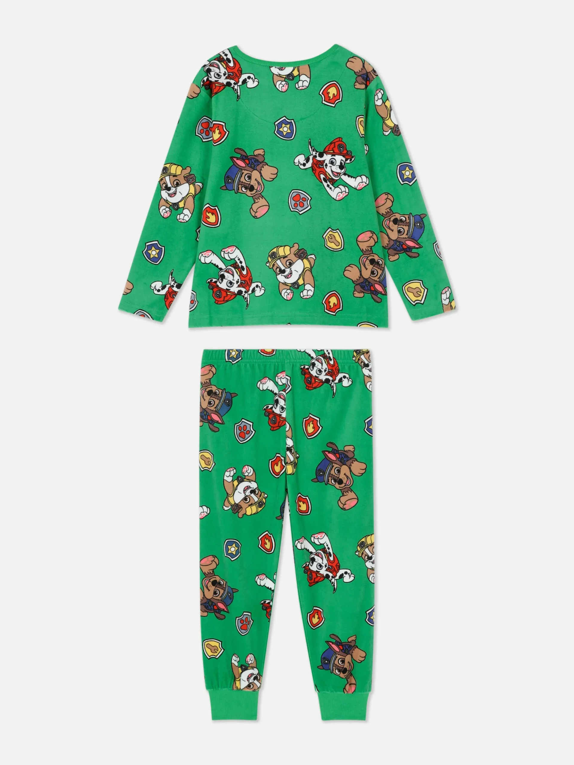 Clearance Primark Pyjama Long En Velours PAW Patrol Vert