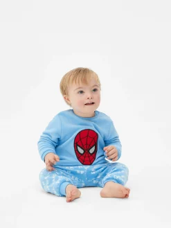 New Primark Pyjama Long Marvel Spider-Man Bleu