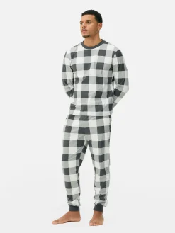 Clearance Primark Pyjama Long Ultra-doux Gris
