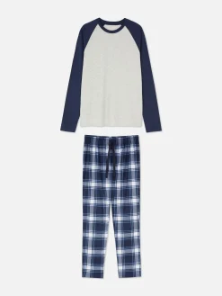 Best Primark Pyjama Long Ultra-doux Bleu marine