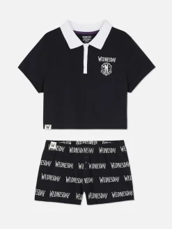 Primark Pyjama Short Mercredi Addams Noir