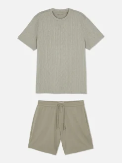 Primark Pyjama Short Texturé Sable