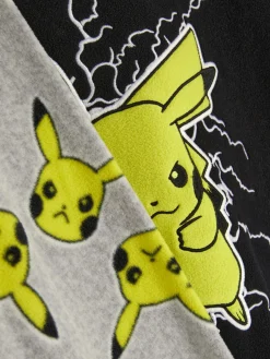 Best Primark Pyjama T-shirt Et Pantalon Pokémon Pikachu Noir