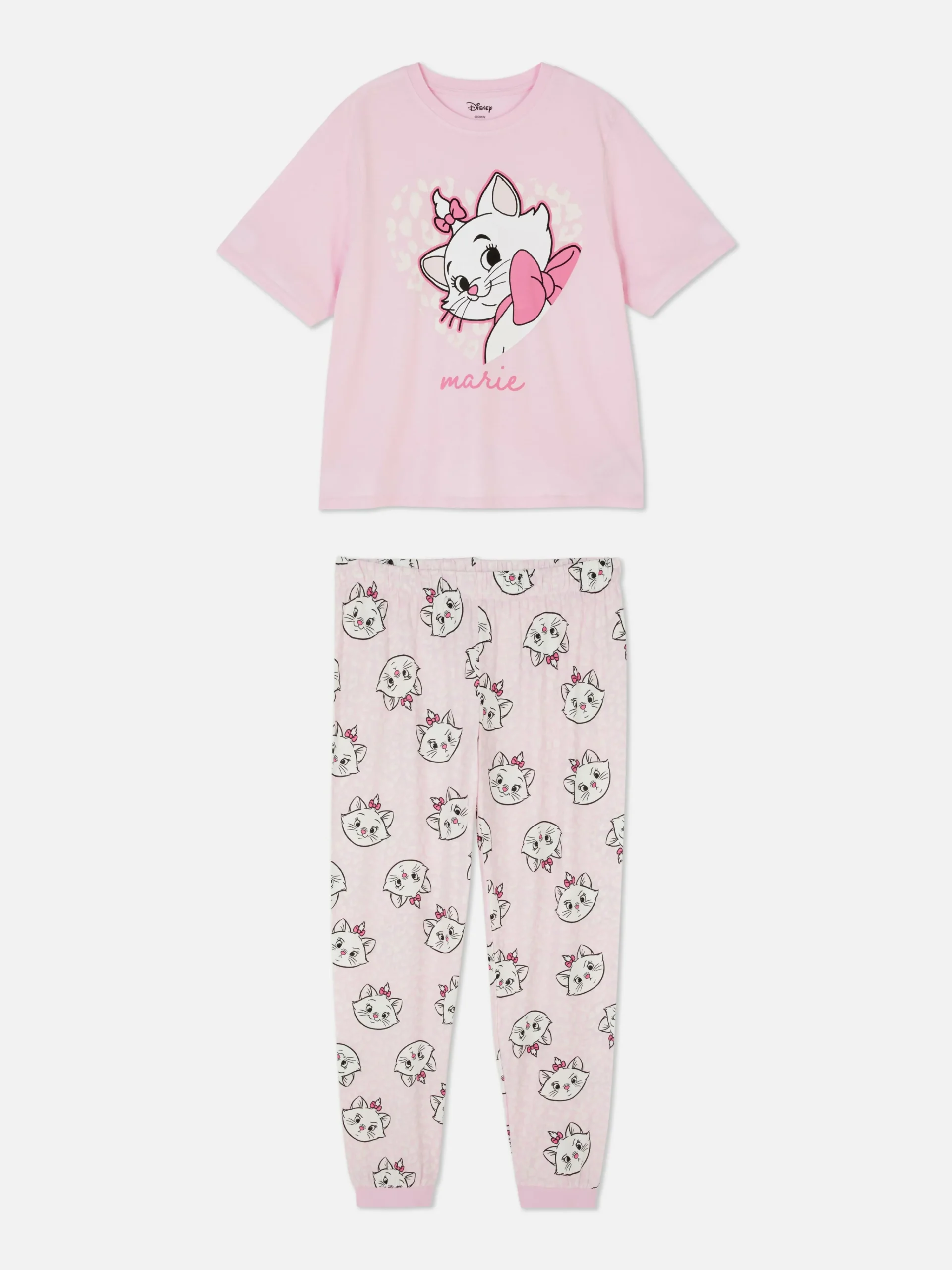 Clearance Primark Pyjama T-shirt Personnages Disney Rose clair
