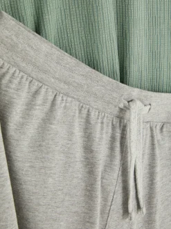 Primark Pyjama T-shirt Texturé Et Short En Jersey Vert