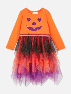 Outlet Primark Robe D'Halloween Citrouille à Sequins Orange
