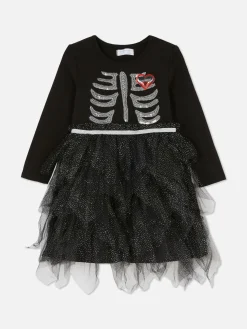 Outlet Primark Robe Tutu Squelette Halloween Noir