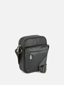 Primark Sac à Bandoulière En Simili Cuir Noir