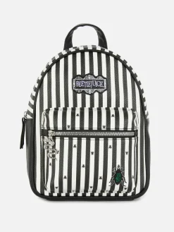 Best Primark Sac à Dos Avec Logo Beetlejuice Noir/Blanc