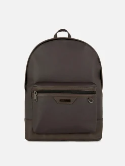 Primark Sac à Dos Avec Poche Zippée Kem Marron