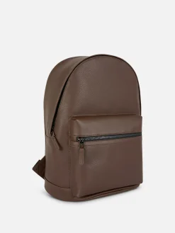 Clearance Primark Sac à Dos En Simili Cuir Marron
