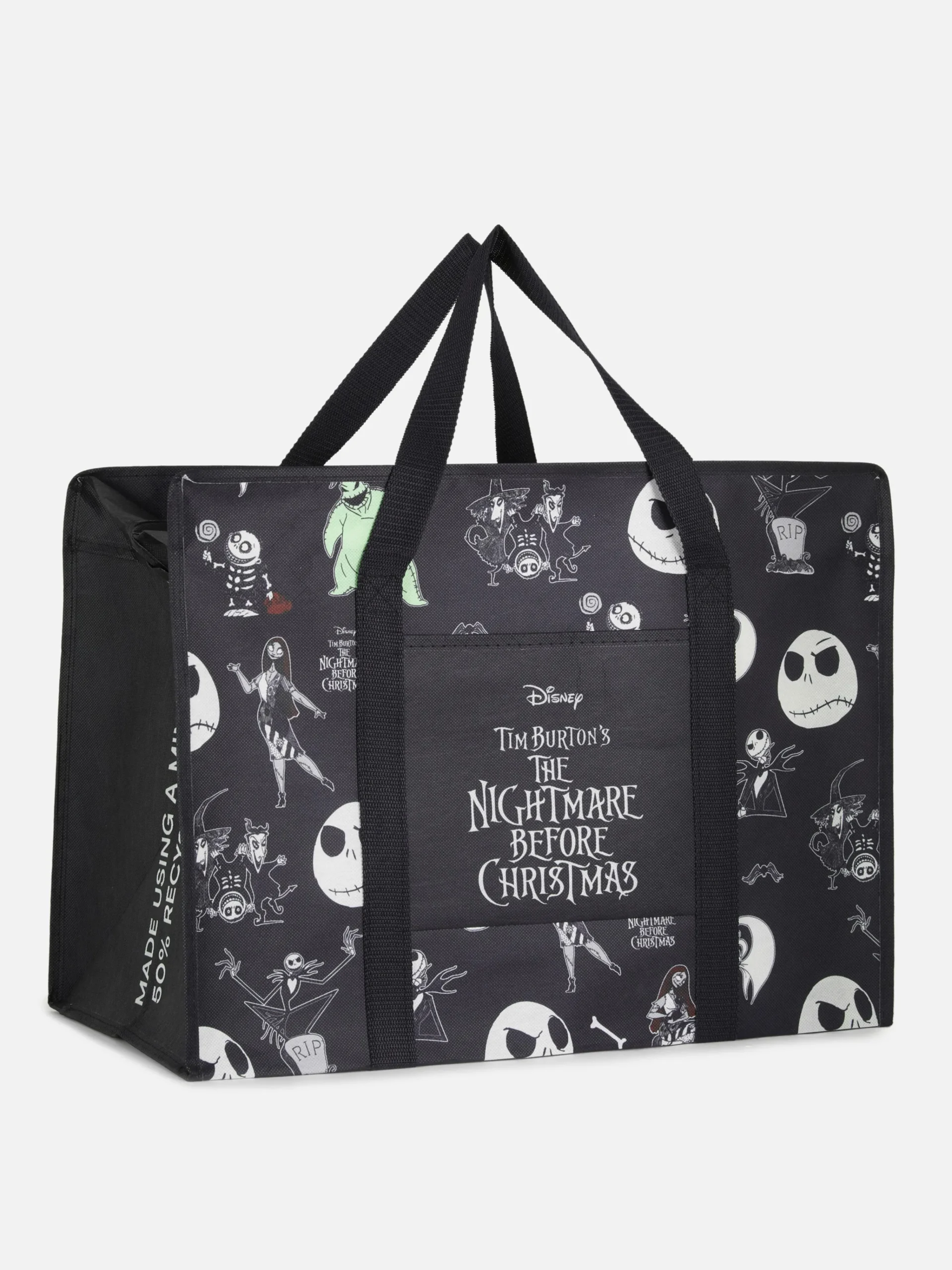 Discount Primark Sac De Rangement Disney L'Étrange Noël De Monsieur Jack De Tim Burton Noir