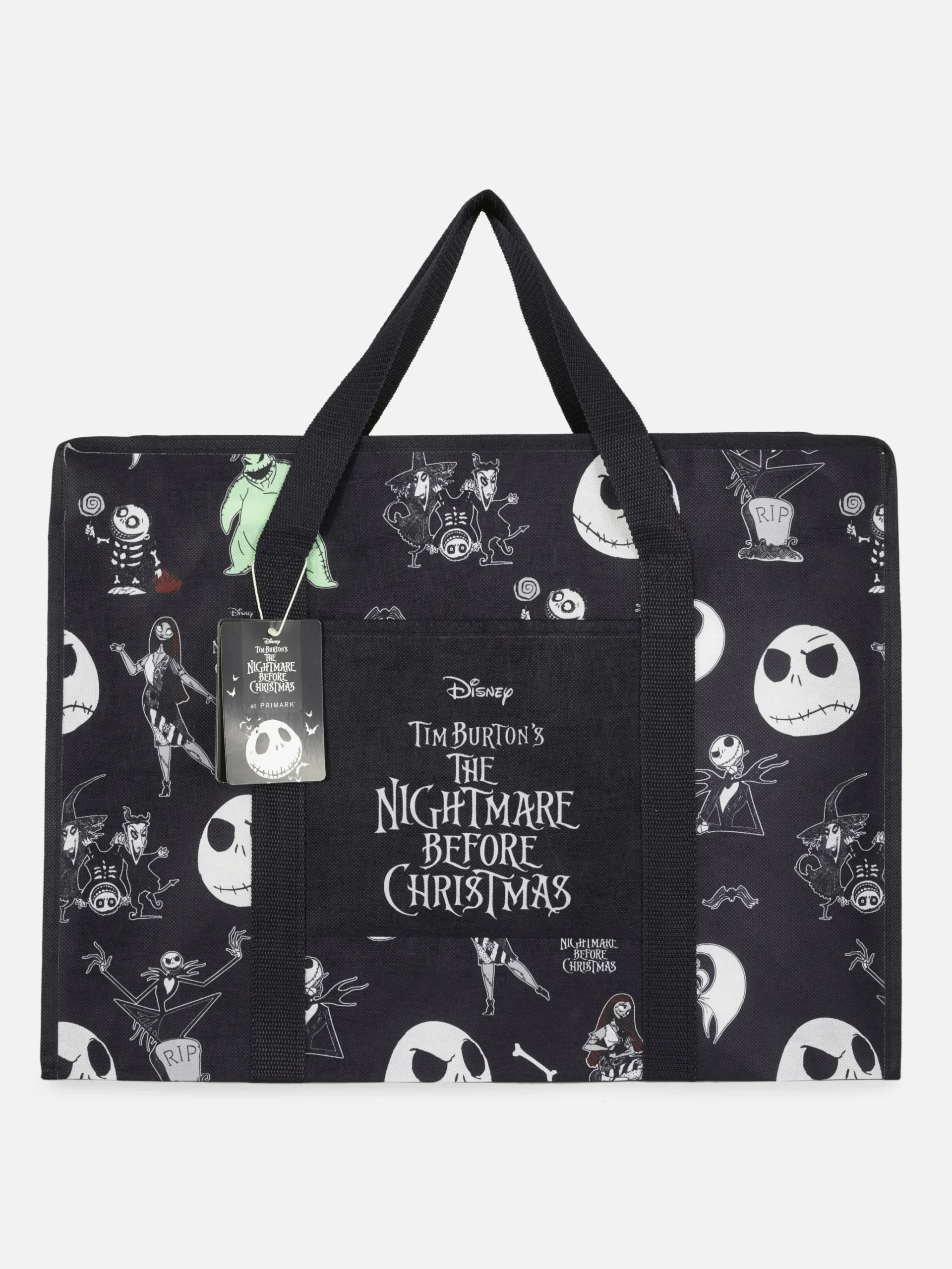 Discount Primark Sac De Rangement Disney L'Étrange Noël De Monsieur Jack De Tim Burton Noir
