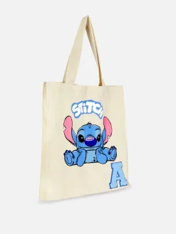 Hot Primark Sac Fourre-tout à Initiale Disney Stitch Naturel