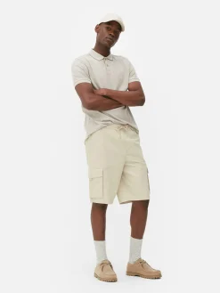 Online Primark Short Cargo Avec Cordon De Serrage Grège