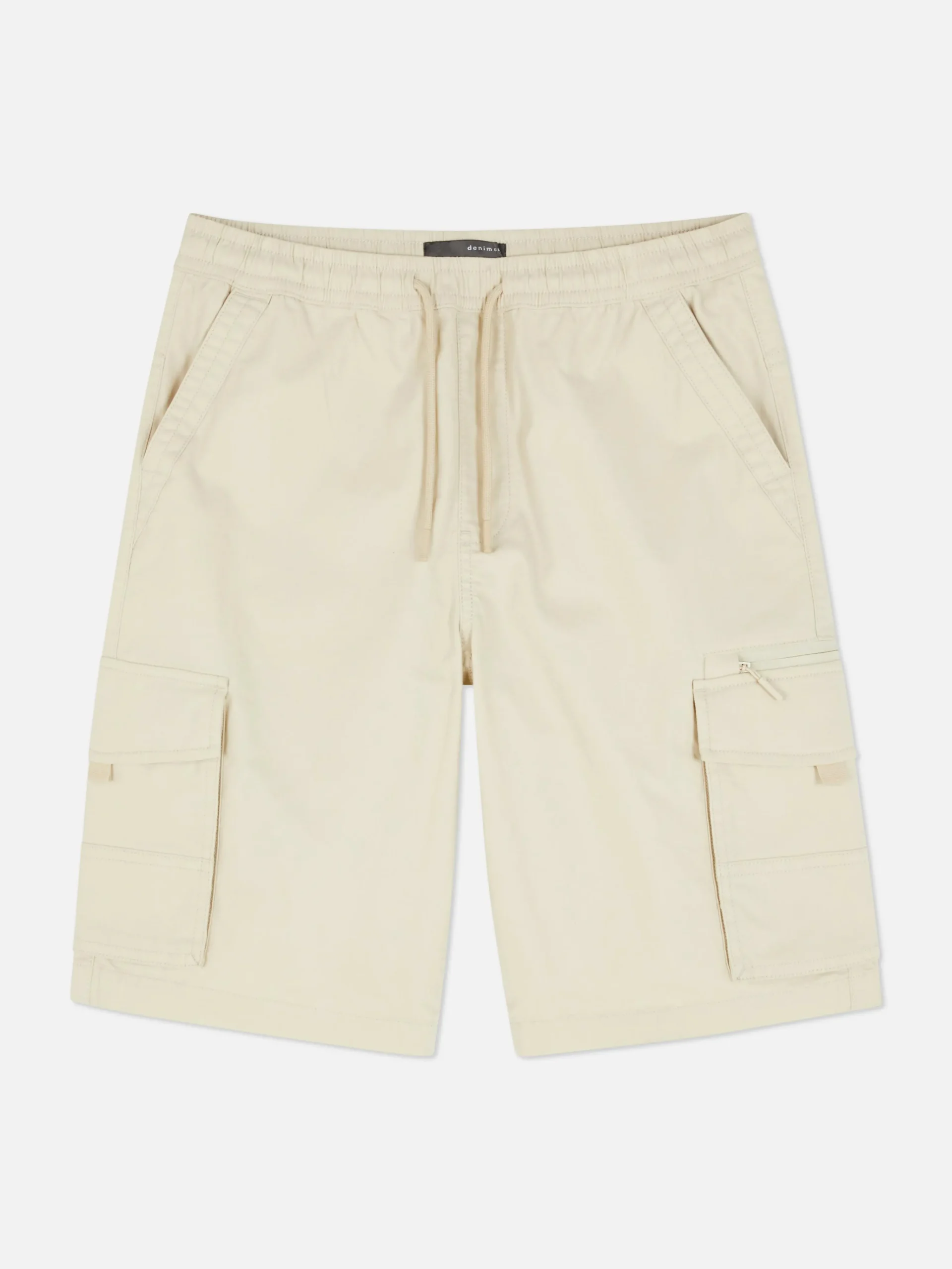 Online Primark Short Cargo Avec Cordon De Serrage Grège