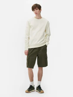 Discount Primark Short Cargo Avec Cordon De Serrage Kaki