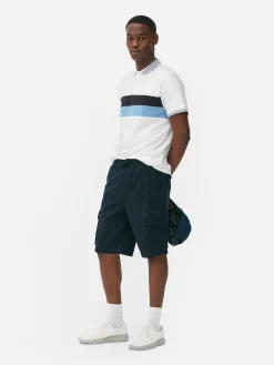 Discount Primark Short Cargo Avec Cordon De Serrage Bleu marine