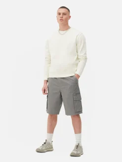 Sale Primark Short Cargo Avec Cordon De Serrage Gris