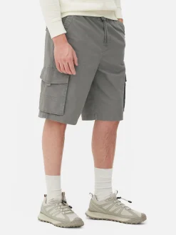 Sale Primark Short Cargo Avec Cordon De Serrage Gris