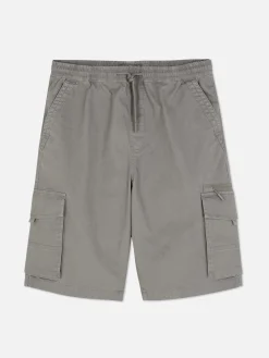 Sale Primark Short Cargo Avec Cordon De Serrage Gris