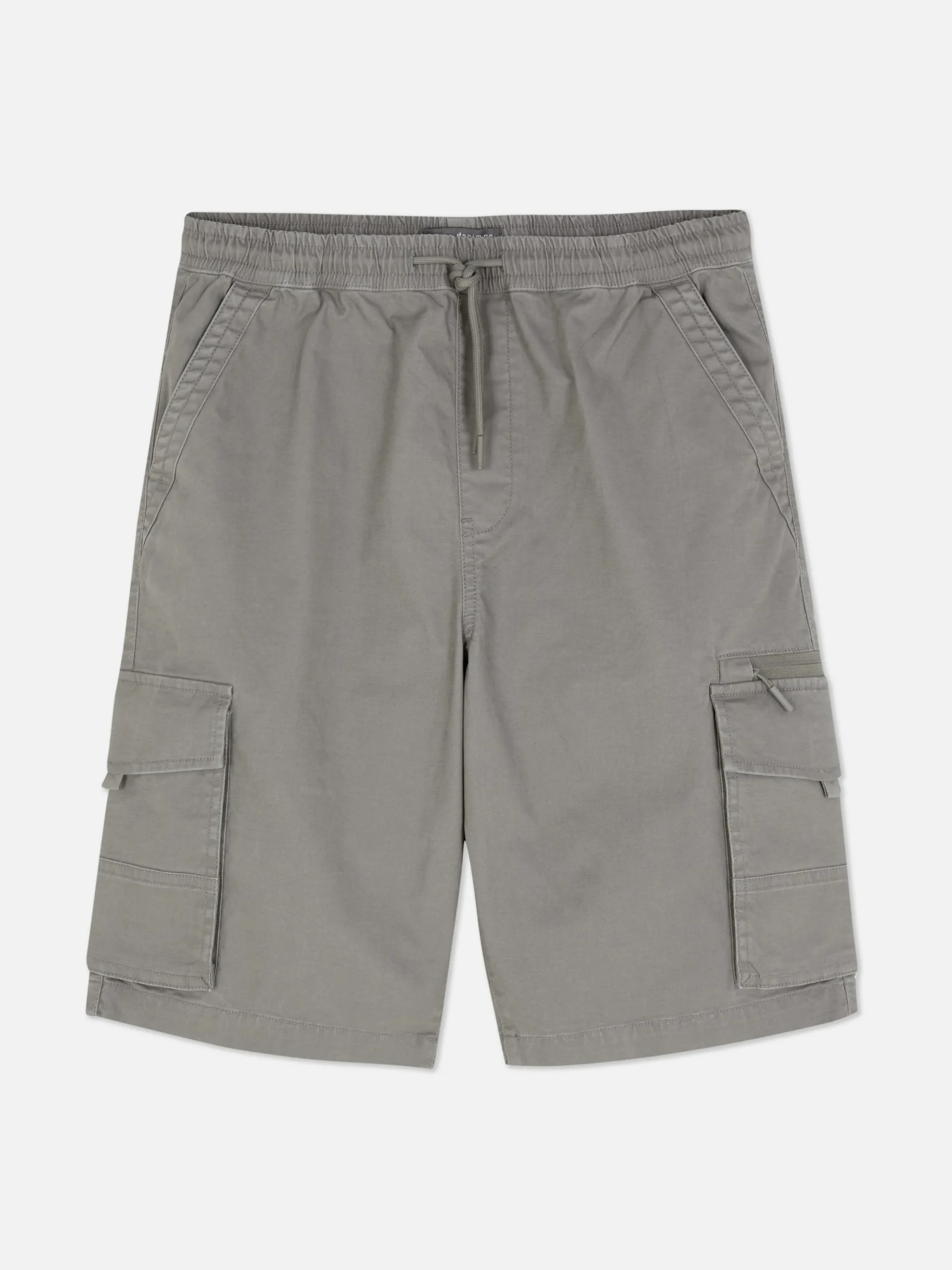 Sale Primark Short Cargo Avec Cordon De Serrage Gris