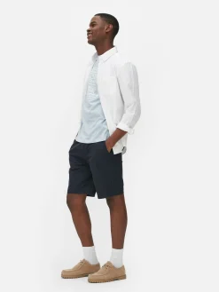 Clearance Primark Short Chino Classique Bleu marine