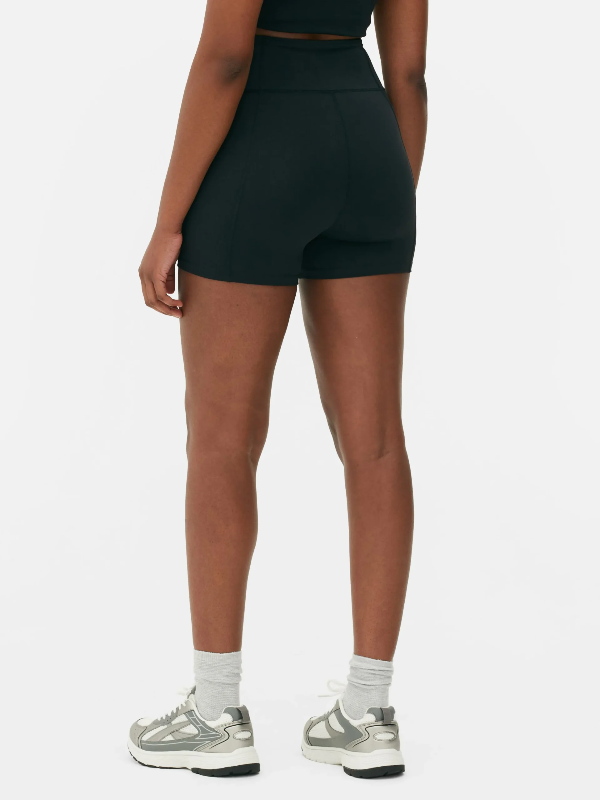 Primark Short De Yoga Taille Haute En Tissu Ultra-doux Noir