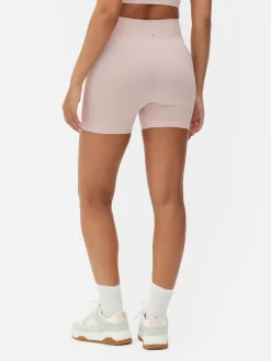 New Primark Short De Yoga Taille Haute Sans Coutures Rose clair
