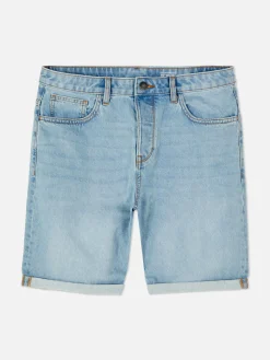 Best Primark Short Droit En Jean Bleu clair