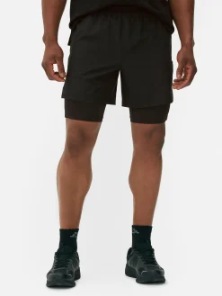 Clearance Primark Short 2-en-1 Kappa X Noir