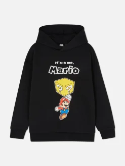 Sale Primark Sweat à Capuche à Motif Briques Super Mario Noir