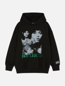 Discount Primark Sweat à Capuche Et Motif Sur Le Devant Beetlejuice Noir