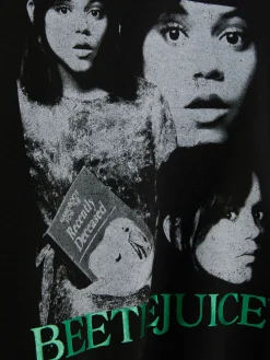 Discount Primark Sweat à Capuche Et Motif Sur Le Devant Beetlejuice Noir