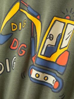 Discount Primark Sweat à Capuche Graphique Kaki