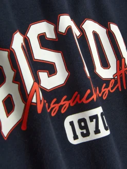 Online Primark Sweat à Capuche Graphique Bleu marine