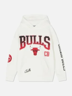 Outlet Primark Sweat à Capuche Graphique NBA Chicago Bulls Écru