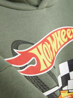 Hot Primark Sweat à Capuche Graphique Hot Wheels Kaki