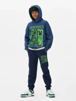 Clearance Primark Sweat à Capuche Minecraft Creeper Bleu