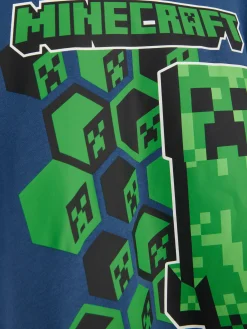 Clearance Primark Sweat à Capuche Minecraft Creeper Bleu