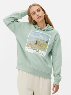 Hot Primark Sweat à Capuche Polaroid Claude Monet Vert menthe