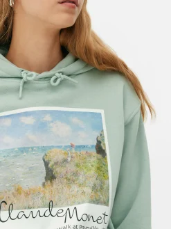Hot Primark Sweat à Capuche Polaroid Claude Monet Vert menthe