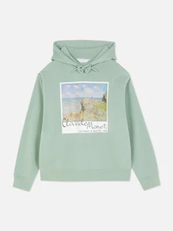 Hot Primark Sweat à Capuche Polaroid Claude Monet Vert menthe