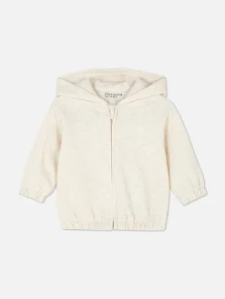 Primark Sweat à Capuche Zippé Écru