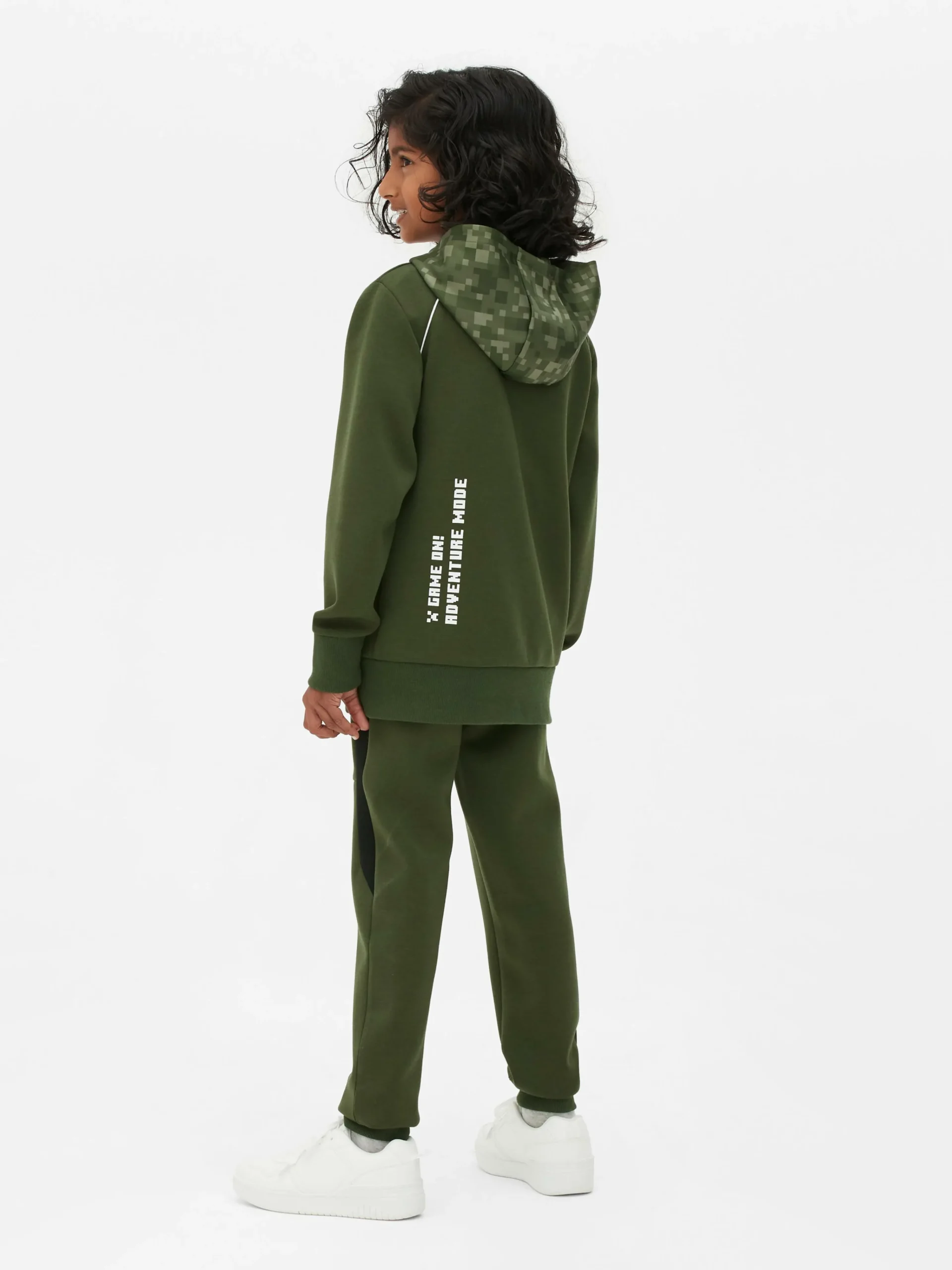 Discount Primark Sweat à Capuche Zippé Minecraft Kaki