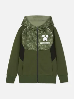 Discount Primark Sweat à Capuche Zippé Minecraft Kaki
