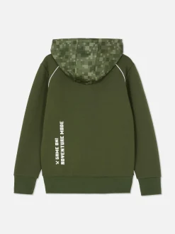 Discount Primark Sweat à Capuche Zippé Minecraft Kaki