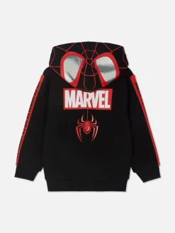 Primark Sweat Zippé à Capuche Marvel Spider-Man Miles Morales Noir