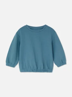 Clearance Primark Sweat-shirt à Col Ras-du-cou Bleu